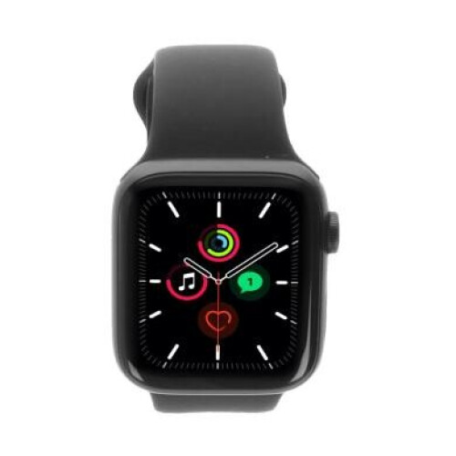 Apple Watch SE GPS 40mm Aluminium space grau Sportarmband schwarz