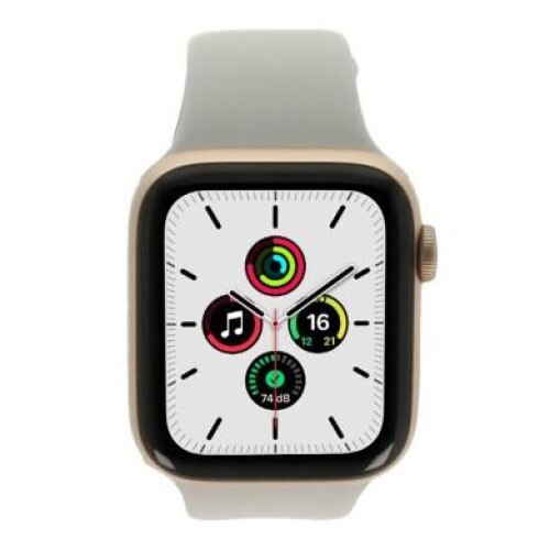 Apple Watch SE GPS + Cellular 44mm Aluminium gold Sportarmband polarstern