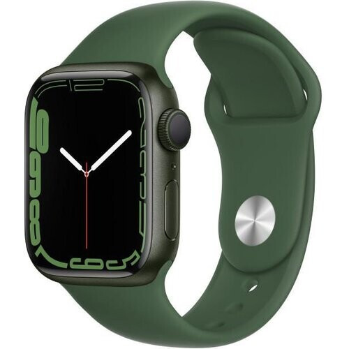 Apple Watch Series 7 (2021) GPS 41 mm - Aluminium Grün - Sportarmband Grün