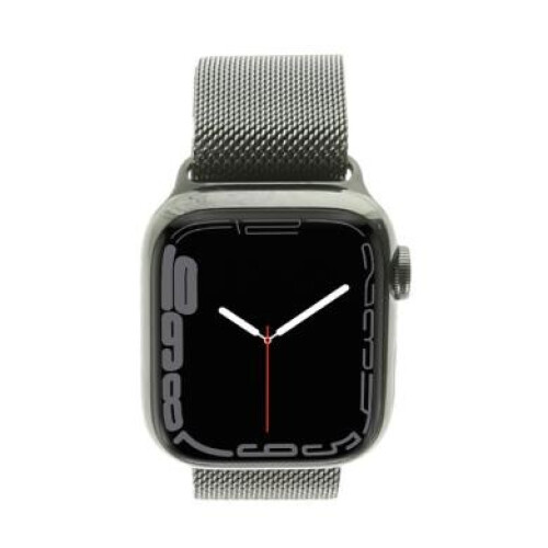 Apple Watch Series 7 GPS + Cellular 41mm Edelstahl graphit Milanaise-Armband graphit