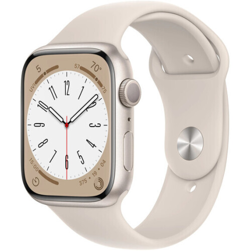 Apple Watch Series 8  45mm GPS  Aluminiumgehäuse polarstern Sportarmband polarstern