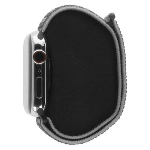 Apple Watch Series 8 GPS + Cellular 45mm Edelstahl silber Sport Loop Mitternacht