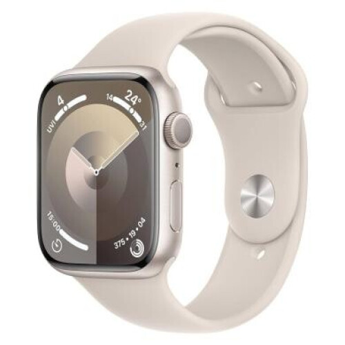 Apple Watch Series 9 GPS + Cellular 45mm Aluminium polarstern Sportarmband polarstern M/L