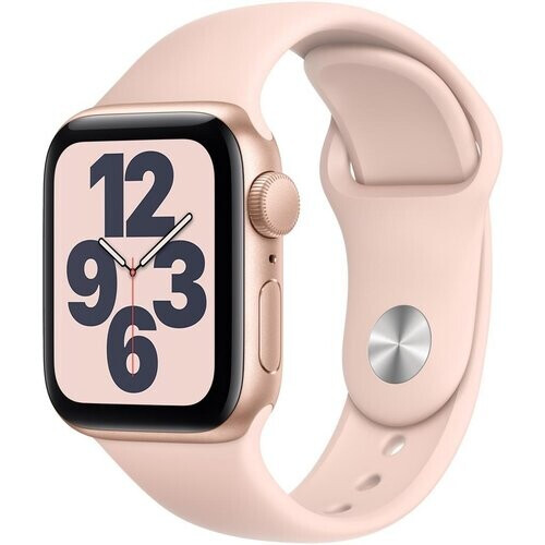 Apple Watch Series SE 1 (2020) GPS 44 mm - Aluminium Gold - Sportarmband Rosé