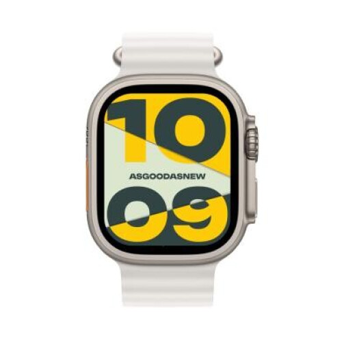 Apple Watch Ultra 2 GPS + Cellular 49mm Titan natur Ocean Armband weiß