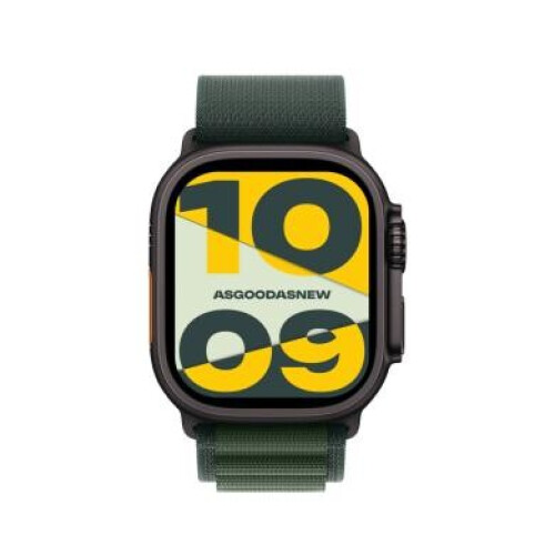 Apple Watch Ultra 2 GPS + Cellular 49mm Titan schwarz Alpine Loop dunkelgrün S