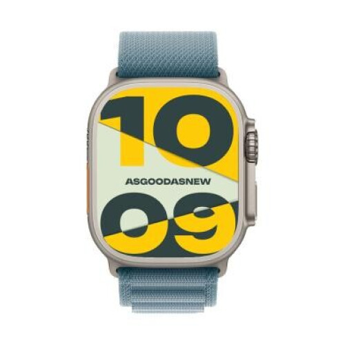 Apple Watch Ultra 3 GPS + Cellular 49mm Titan natur Alpine Loop hellblau M