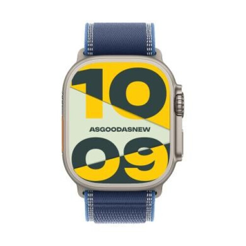 Apple Watch Ultra 3 GPS + Cellular 49mm Titan natur Trail Loop blau/hellblau S/M