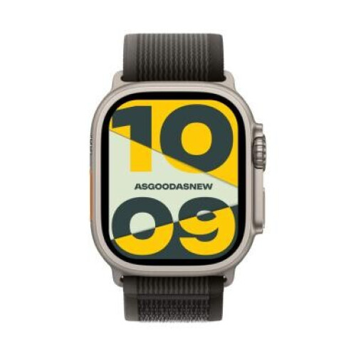 Apple Watch Ultra GPS + Cellular 49mm Titan natur Trail Loop schwarz/grau M/L