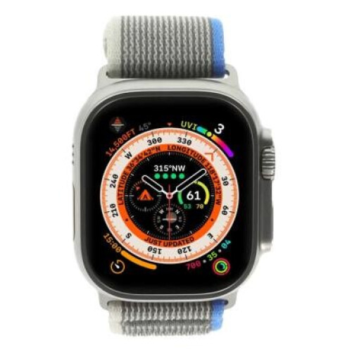 Apple Watch Ultra GPS + Cellular 49mm Titan Trail Loop blau/grau S/M