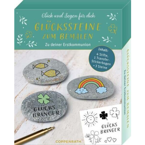 Coppenrath Geschenkset Viel Glück & viel Segen Glückssteine