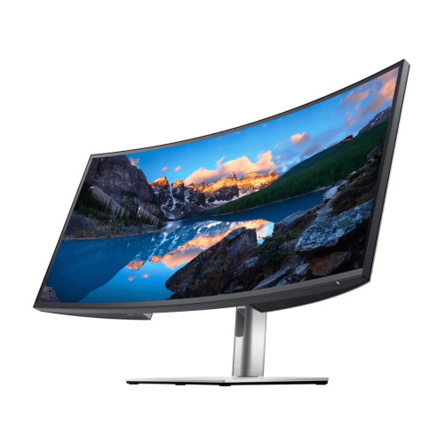 Dell UltraSharp U3421WE 34,1 Zoll UWQHD 3440x1440 HDMI DisplayPort Höhenverstellbar Schwarz Silber