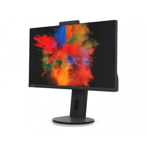 Fujitsu P2410 TS CAM schwarz 23,8 Zoll Full HD 1920x1080 HDMI DisplayPort USB inkl. Webcam - Neugerät