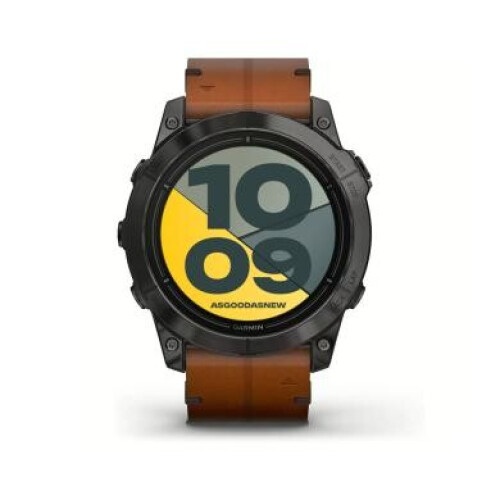 Garmin Epix Pro (Gen 2) Sapphire 51mm schwarz/carbongrau Titan DLC QuickFit-Leder-Armband (010-02804-30)