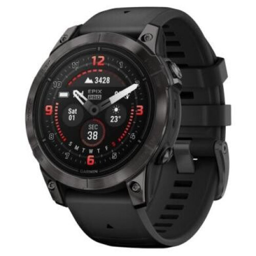 Garmin Epix Pro (Gen 2) Sapphire 51mm schwarz/carbongrau Titan QuickFit-Silikonarmband (010-02804-01)