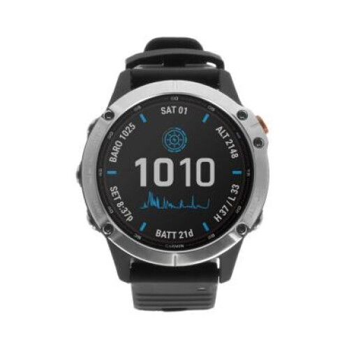 Garmin Fenix 6 Solar silber/schwarz (010-02410-00) silber/schwarz