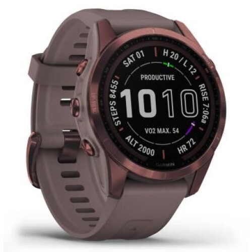 Garmin Fenix 7S Sapphire Solar 42mm mokka titan/dunkelgrau (010-02539-29)