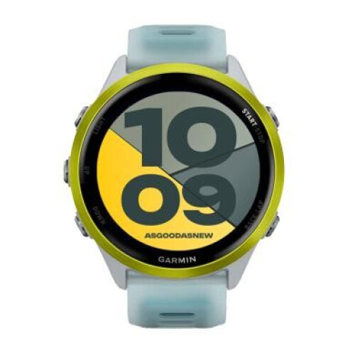 Garmin Forerunner 570 47mm steinweiß/amp yellow mit Armband steinweiß/türkis (010-02971-01)