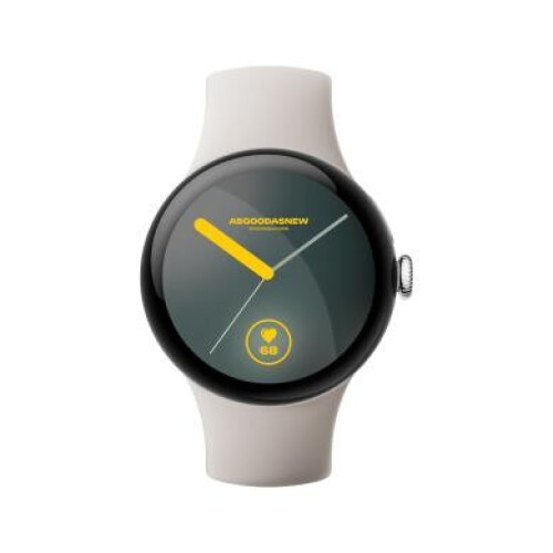 Google Pixel Watch 3 polished silver 45mm Sportarmband porcelain (Wi-Fi)