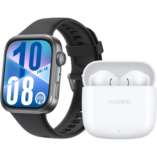 Huawei Watch Fit 4 Schwarz + Huawei FreeBuds SE 2 Weiß