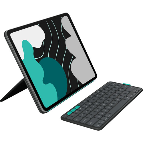 Logitech Flip Folio iPad Pro (2024) / iPad Air (2025) 11 Zoll Tastaturhülle QWERTZ