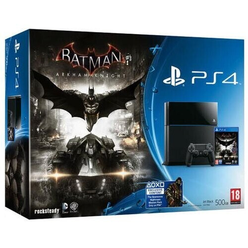PlayStation 4 500GB - Schwarz - Limited Edition Batman Arkham Knight + Batman Arkham Knight