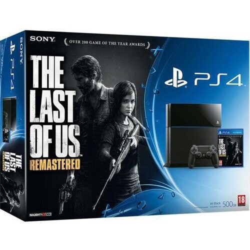 PlayStation 4 500GB - Schwarz + The Last of Us Remastered
