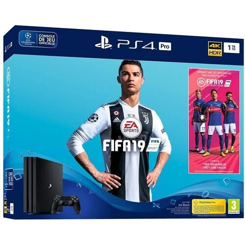 PlayStation 4 Pro 1000GB - Schwarz + FIFA 19