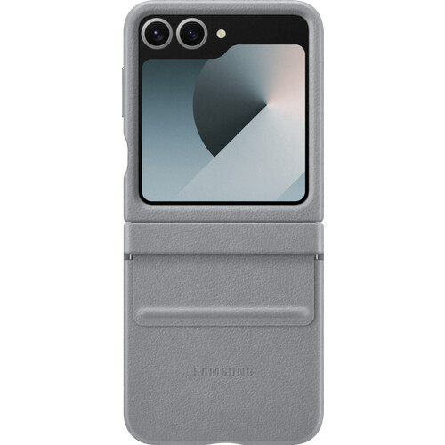 Samsung Galaxy Z Flip6 Backcover Kunstleder Grau
